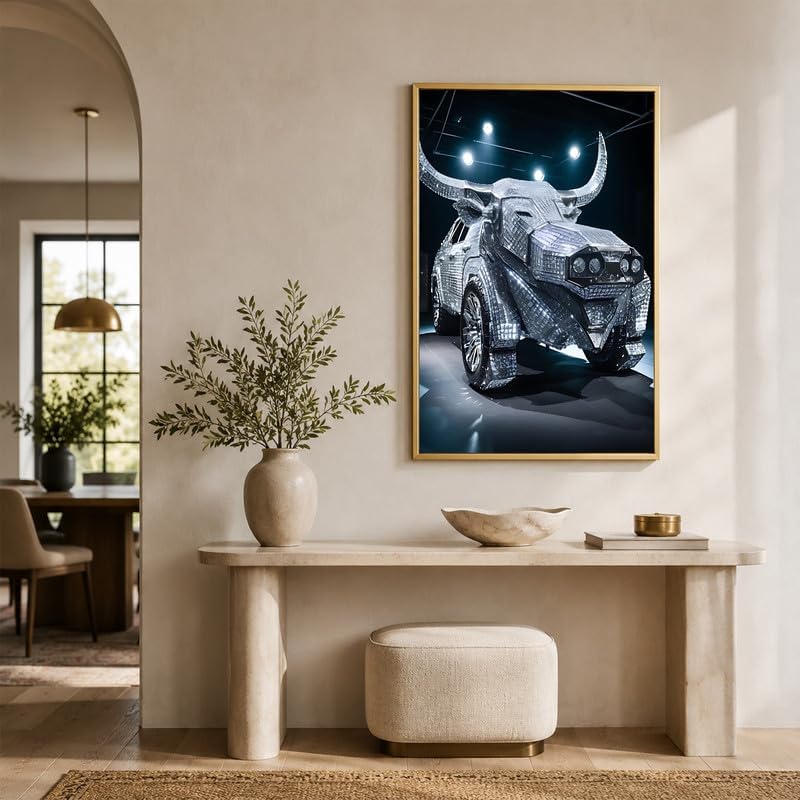 InkFlow Posters Diamond Car Canvas Poster - Image 6