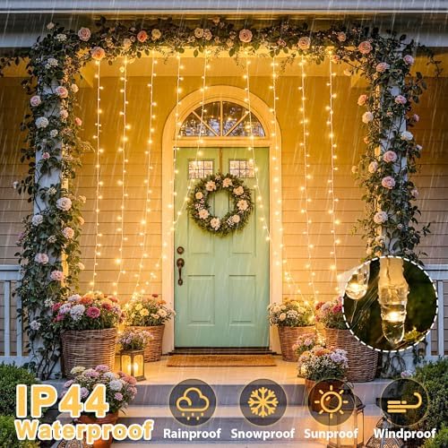 JMEXSUSS 600 LED Curtain Lights, String Lights - Image 5