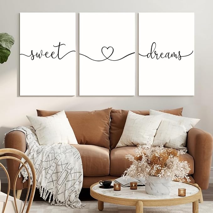 GUBIYU Sweet Dreams Wall Art Above Bed Decor - Image 3