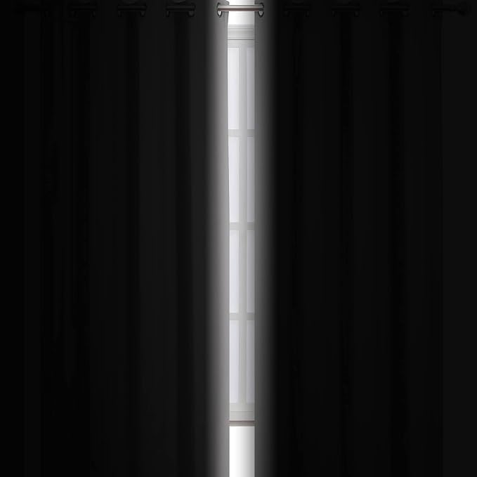 LEMOMO Blackout Curtains 52 x 95 inch/Light Grey Curtains Set of 2 - Image 3