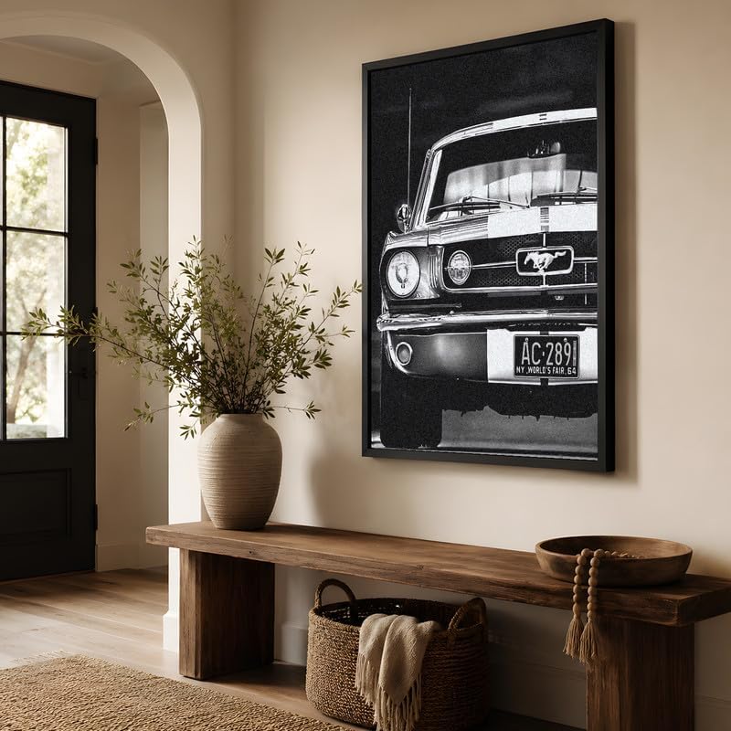InkFlow Posters Vintage Car Photography Canvas Poster - Image 4