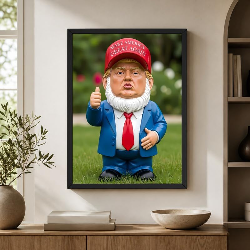InkFlow Posters Garden Gnome Figurine Canvas Poster - Image 6