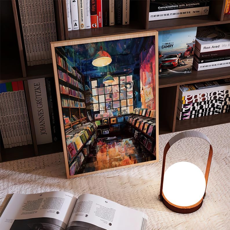Room Aesthetic Music Wall Art Vinyl Record Store Poster 12x16 Inch UnFramed - Image 3