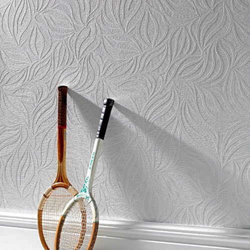 Super Fresco Eden Pre-Pasted Textured Paintable Wallpaper White - Image 5