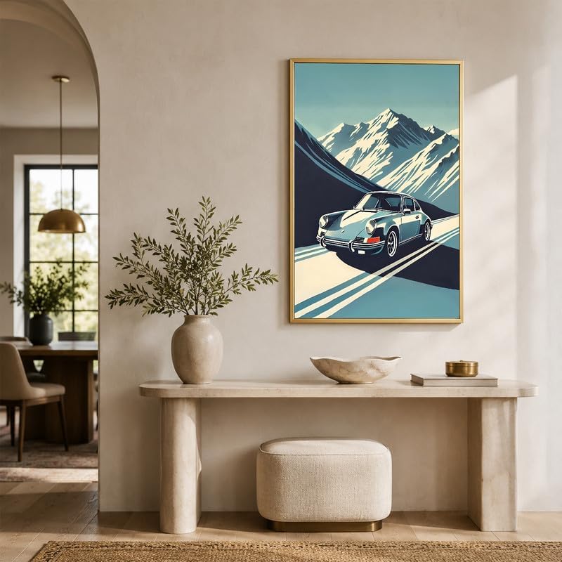 InkFlow Posters Vintage Sports Car Canvas Poster - Image 6
