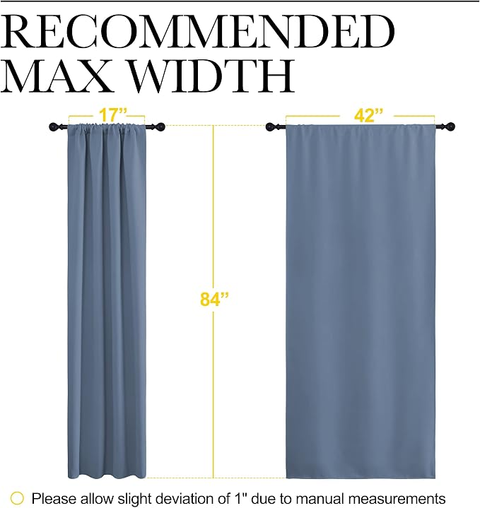 NICETOWN Blackout Curtains for Living Curtains, Window Treatment Curtains & - Image 6