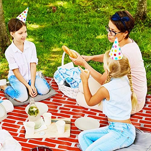 Chuangdi 2Pcs 4.5 x 9ft Brick Stone Backdrop Wallpaper Tablecloth - Image 6