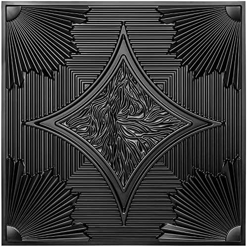 Art3d 12-Pack Waterproof 3D Drop Ceiling Tiles, 24 x 24 in - Image 2