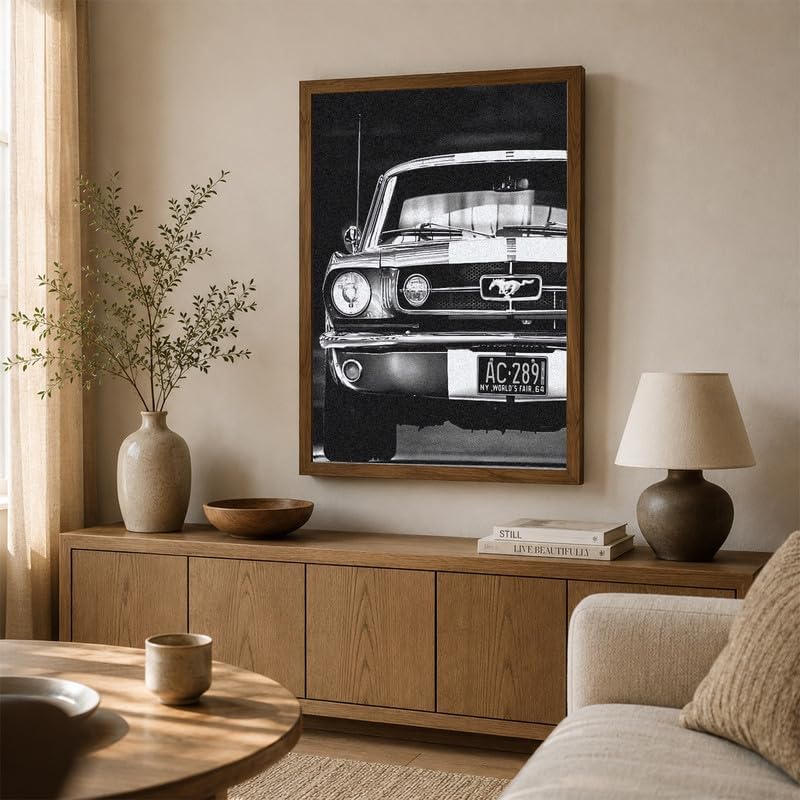 InkFlow Posters Vintage Car Photography Canvas Poster - Image 3