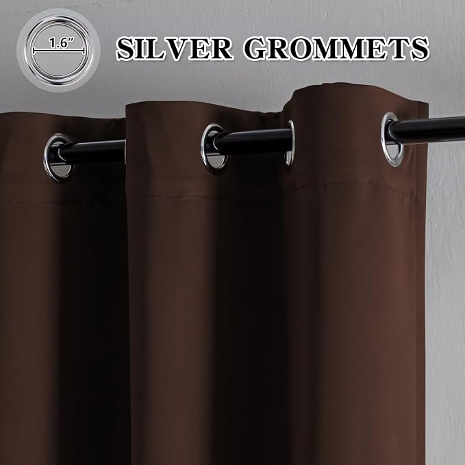 IGEMAEVE Blackout Sliding Door Curtains 96 Inch Length, Extra Wide Room Divider - Image 2
