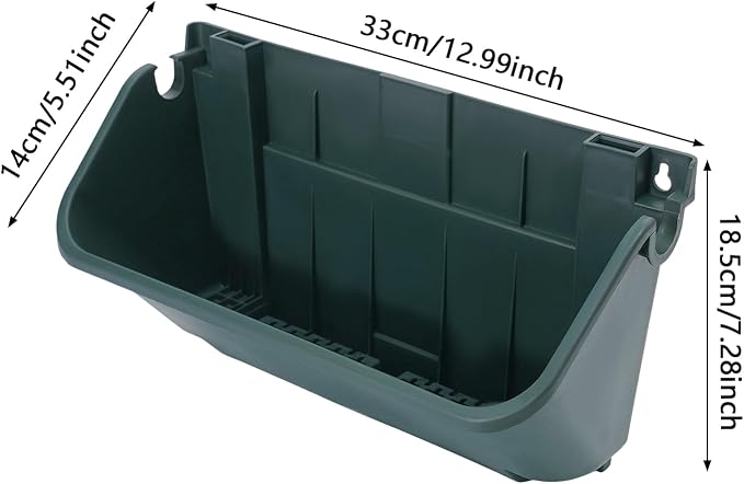 Vertical Wall Planter with 24 Plastic Pots, Wall-Mounted Garden Planter - Image 2