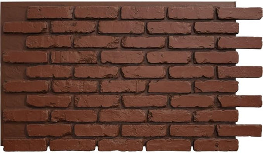 EverStone Aged Brick Faux Brick Panel, 46 7/8"W x 27"H x 1 1/4"D by EkenaMillwork