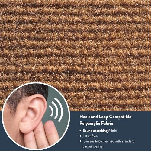 Angeles Room Divider, Acoustic Room Divider Panel, Natural Tan - Image 6