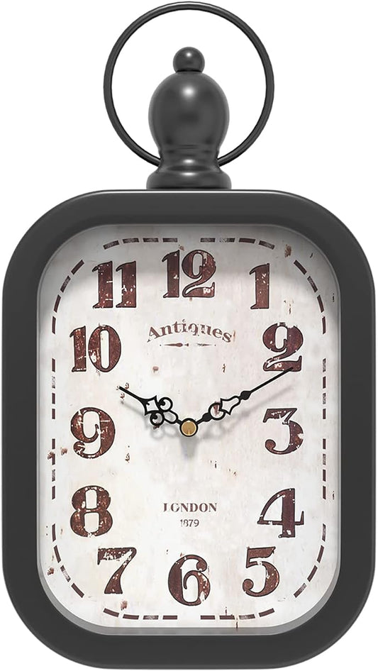 Menterry Small Retro Rectangle Wall Clock by Menterry