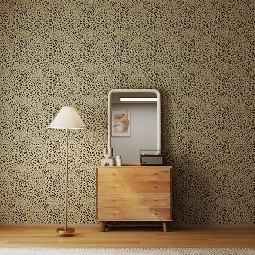 Leopard Print Peel and Stick Wallpaper Animal Pattern Removable Wall Covering - Image 6