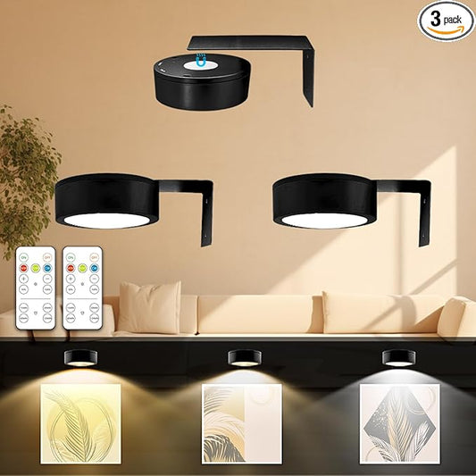 Arixinks 3PACK Picture Light Battery Operated by Arixinks