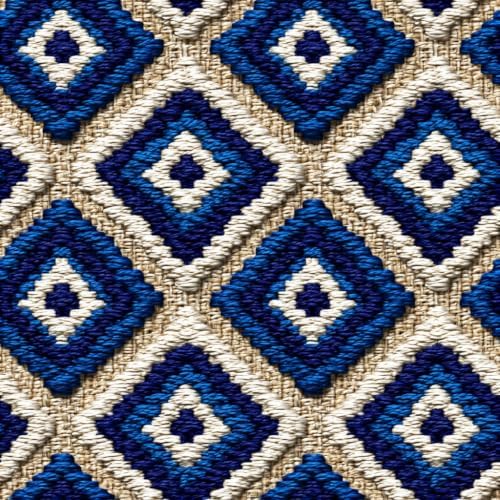 Stickorama Boho Tufted Textured Geometric Fabric Peel and Stick Wallpaper Self by Unknown