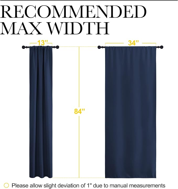 NICETOWN Blackout Curtains for Living Curtains, Home Decorations Thermal - Image 7
