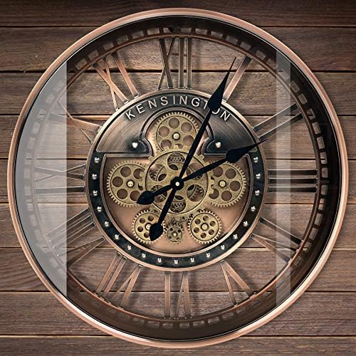 Real Moving Gears Wall Clock Large Modern Metal Clocks - Image 4