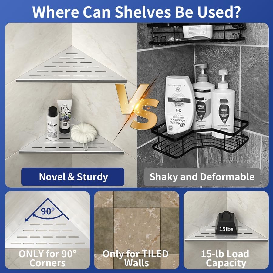 Corner Shower Shelf - Image 5