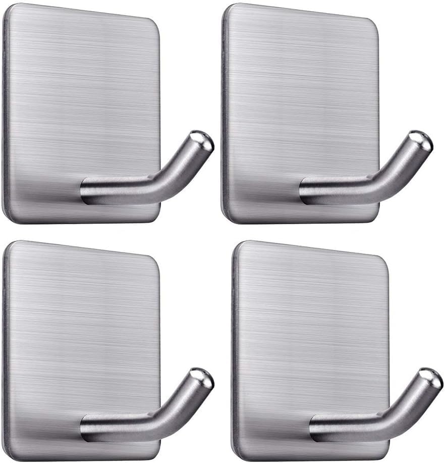 FOTYRIG Adhesive Towel Hooks 15lbs No Drill Wall Hooks Stick on Wall Hangers - Image 2