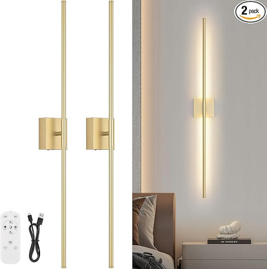 Battery Operated Wall Sconce Set of Two by JZEKVN
