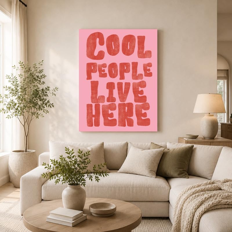 InkFlow Posters Cool People Live Here Canvas Poster - Image 3