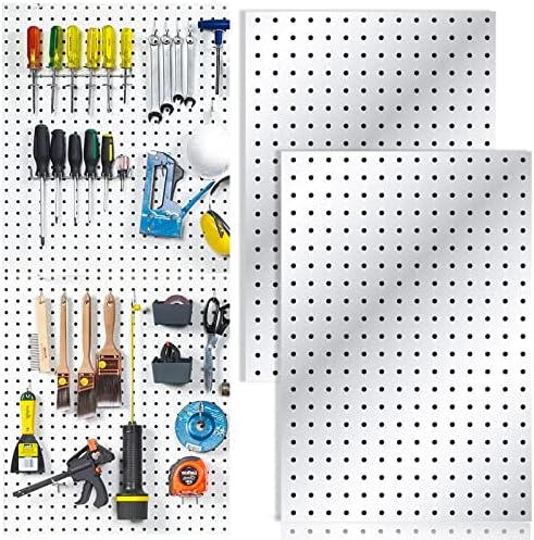 2 Pcs Metal Pegboard Wall Panels by SKYFOOST