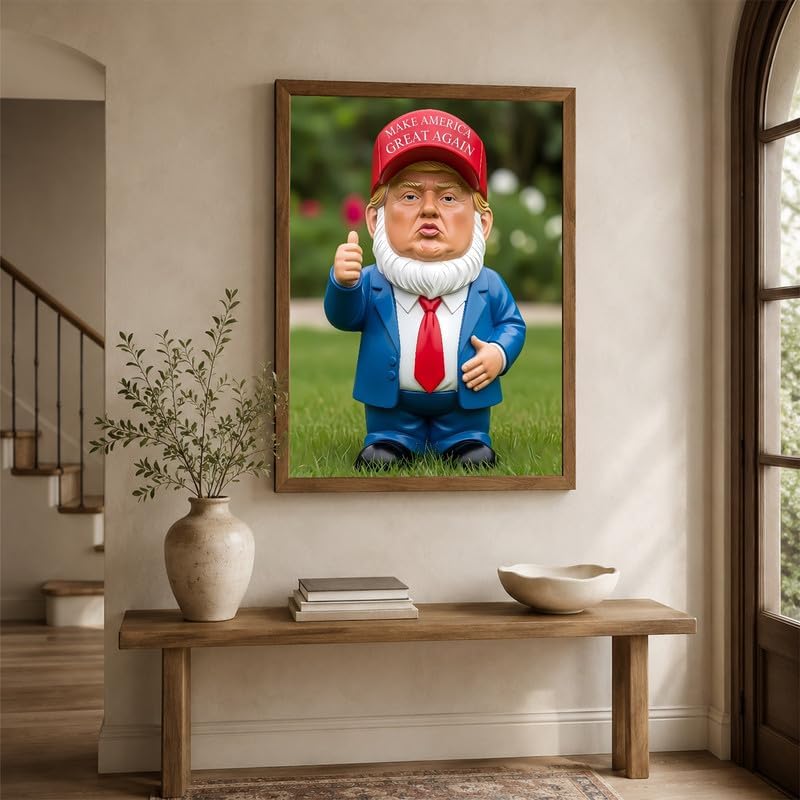 InkFlow Posters Garden Gnome Figurine Canvas Poster - Image 5