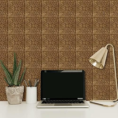 RoomMates TIL4873FLT StickTiles Copper Tin Peel and Stick Tile Backsplash - Image 4