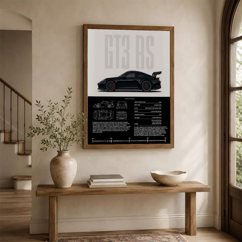 InkFlow Posters Vintage Racing Car Canvas Poster - Image 6