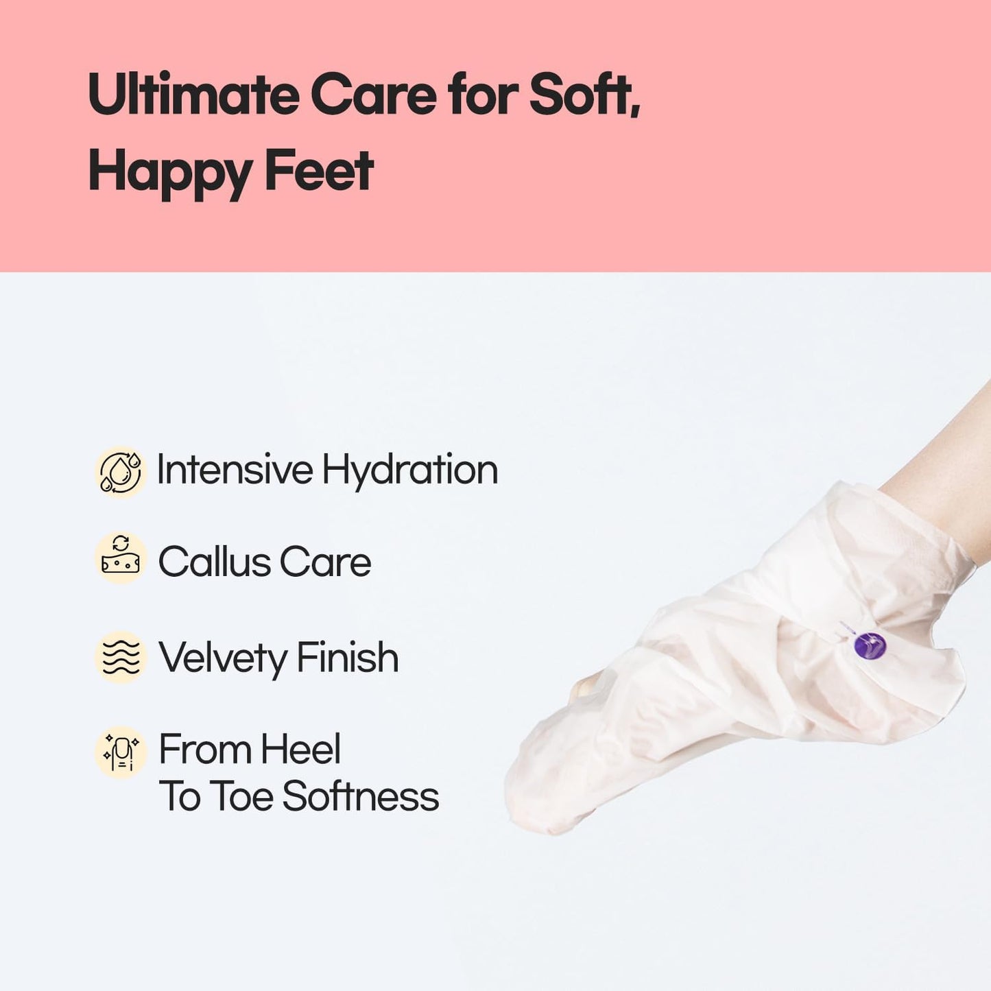 Epielle Moisturizing Foot Masks 6 Pairs, Deep Moisturizing Socks for Dry Feet & Cracked Heels, Relieve and Soften with Sunflower Seed Oil & Avocado Oil, Korean Skin Care, Spa Self Care Gifts for Women