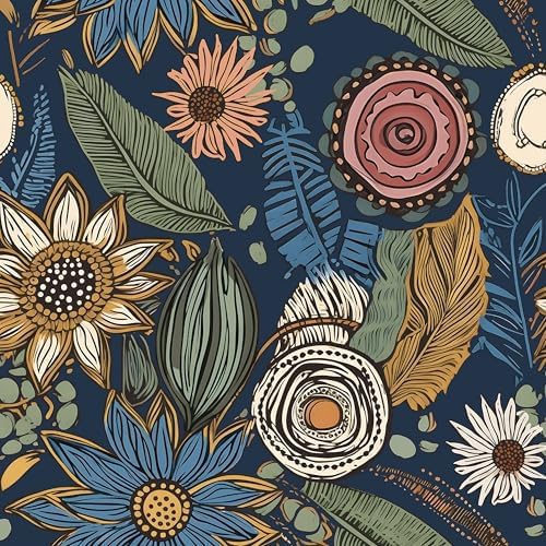Laatse Boho Wallpaper Peel and Stick 17.5"x197" by Laatse