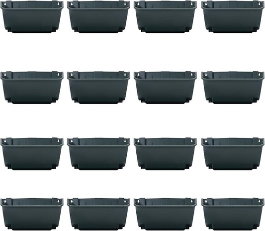 Vertical Wall Planter with 16 Pots, Hanging Garden Plant Flowerpot Holder by Eapmic
