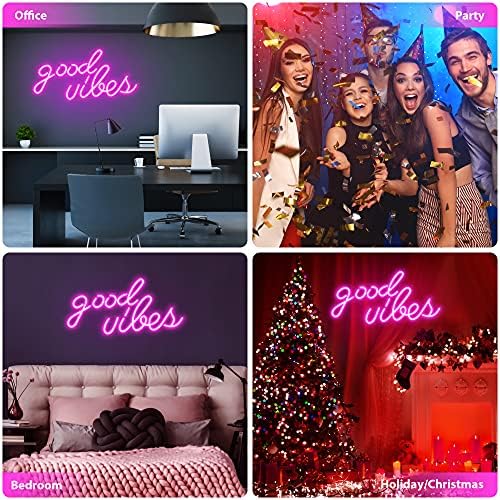 Olekki Pink Good Vibes Neon Sign - Image 6