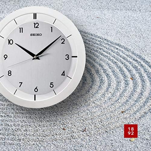 SEIKO QXA520WLH Metal Non Ticking Wall Clock, 11 Inch - Image 4