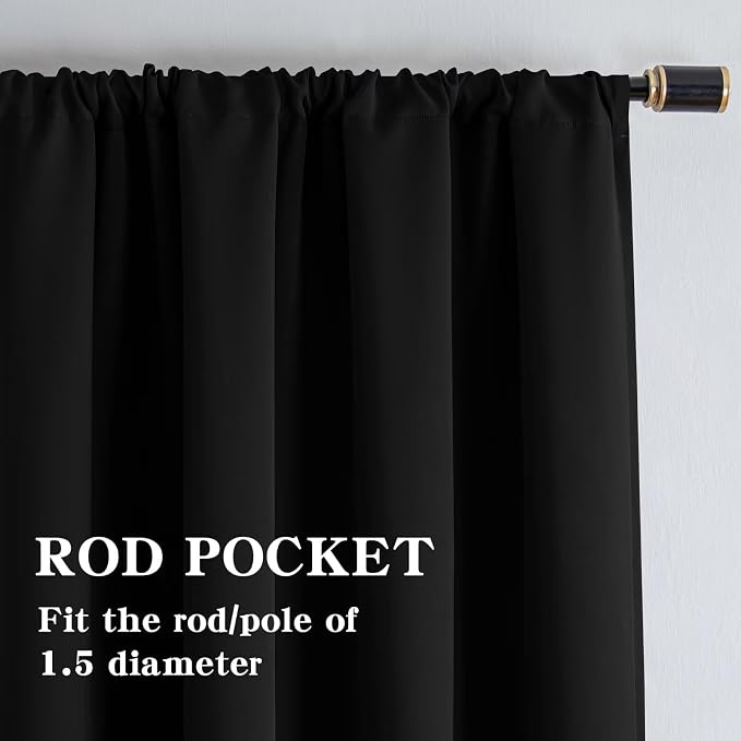 IGEMAEVE 100% Blackout Curtains - Image 2