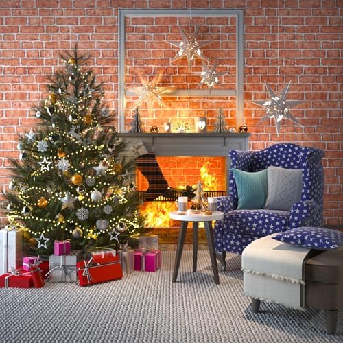 Cohoo Home Red Brick Wallpaper Peel and Stick Contact Paper Faux 591”×18” - Image 4