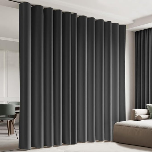 Room Divider Curtains, Noise Reduction, W100 × L84 Inch, 1 Panel by CBSROROHome