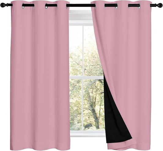 NICETOWN 100% Blackout Short Curtains by NICETOWN
