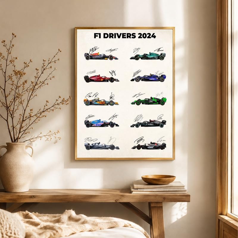 InkFlow Posters Car Racing Canvas Poster - Image 3