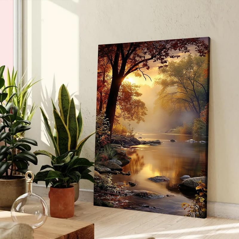Serene Landscape Canvas Wall Art - Image 4