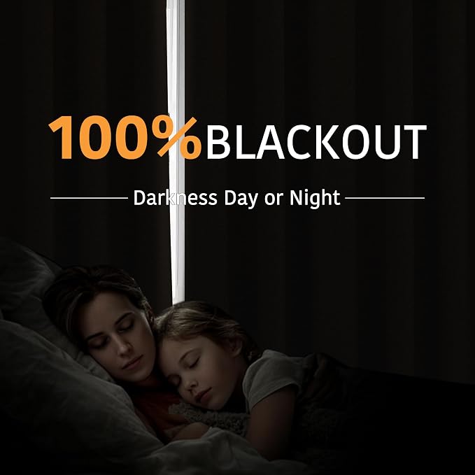RYB HOME Mocha Total Blackout Curtains - Image 3