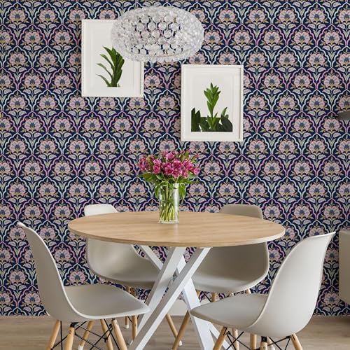 Main Street Peel and Stick Wallpaper Sheets, Modern Art Deco - Image 6