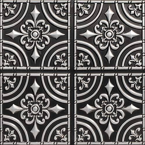 From Plain To Beautiful In Hours 205 Wrought Iron PVC 2' x 2' Glue-up Ceiling by DecorativeCeilingTiles