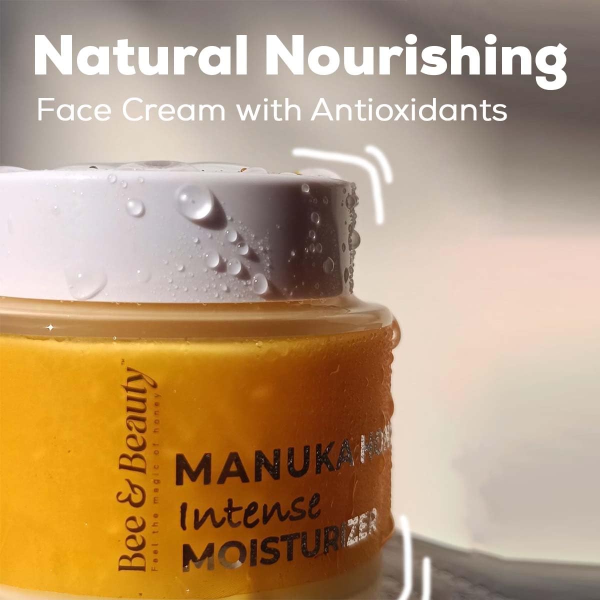 Bee & Beauty Face Moisturizer Cream For Deep Hydration And Skin Repair Natural Nourishing Face Cream With Antioxidants Dry, Oily, Sensitive And All Skin Types With Pure Manuka Honey