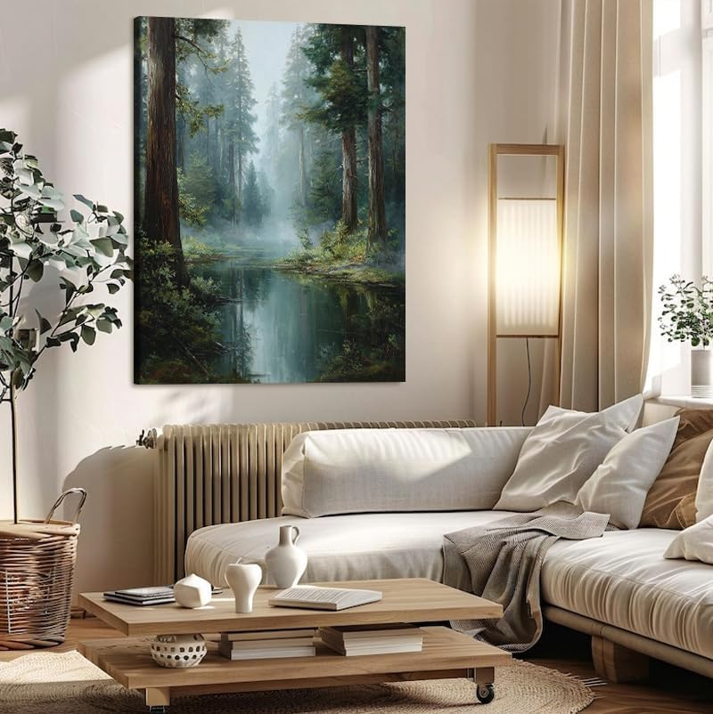 Serene Landscape Canvas Wall Art - Image 2