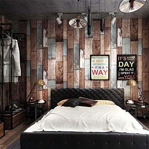 Livelynine Shiplap Peel and Stick Barnwood Wallpaper - Image 2
