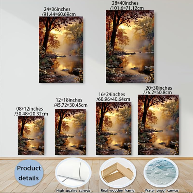 Serene Landscape Canvas Wall Art - Image 5