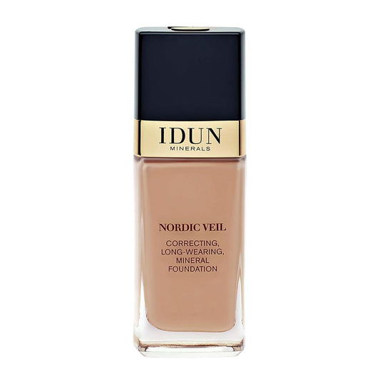 Nordic Veil Foundation - Full and Poreless Coverage, Long Lasting, Soft Matte Finish - Purified and Safe for Sensitive Skin - 314 Ylva - Medium Dark Neutral - 0.88 oz